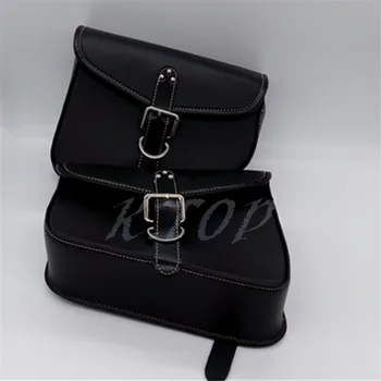 

1Pair Motorcycle PU Leather Saddlebag Saddle Bag Luggage Bag Fit For Harley Sportster XL 883