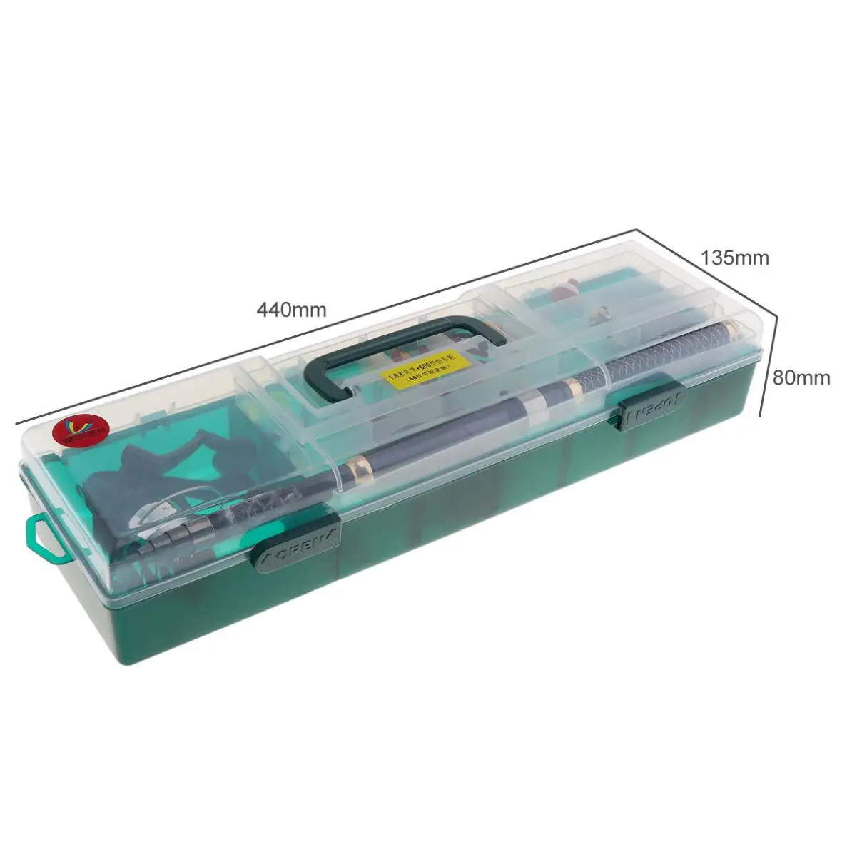 56 قطعة 1.8 m الصيد قضيب و 500 بكرة المجموعات إغراء الصيد مجموعة مع مختلف الطعوم والملحقات ل المياه المالحة /المياه العذبة