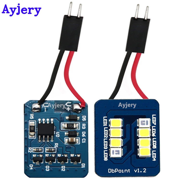 AYJERY новинка 50 шт. фестоны фотолампы 10 2835 8 SMD двухцветные синие белые
