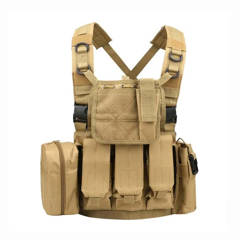 Taktische Weste Für Airsoft & Paintball – Verstellbar Mit MOLLE-System, Viele Taschen