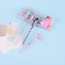 1 шт Kawaii офисная стираемая гелевая ручка с милым рисунком звездного неба школьные канцелярские принадлежности черные чернила 0,5 мм ручка для заправки