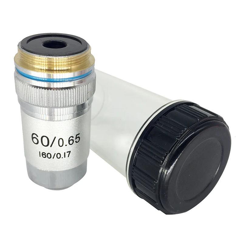 

60x Achromatic Microscope Objective Conjugate Distance 195 mm Objective Optical Lens Tube Length 160mm for Biological Microscope
