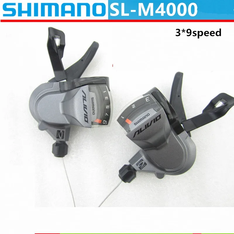 

Shimano Alivio M4000 9 Speed Trigger Shifter Set Shift Lever Set Shifter MTB R+L 3 x 9 SPD Rapidfire Plus