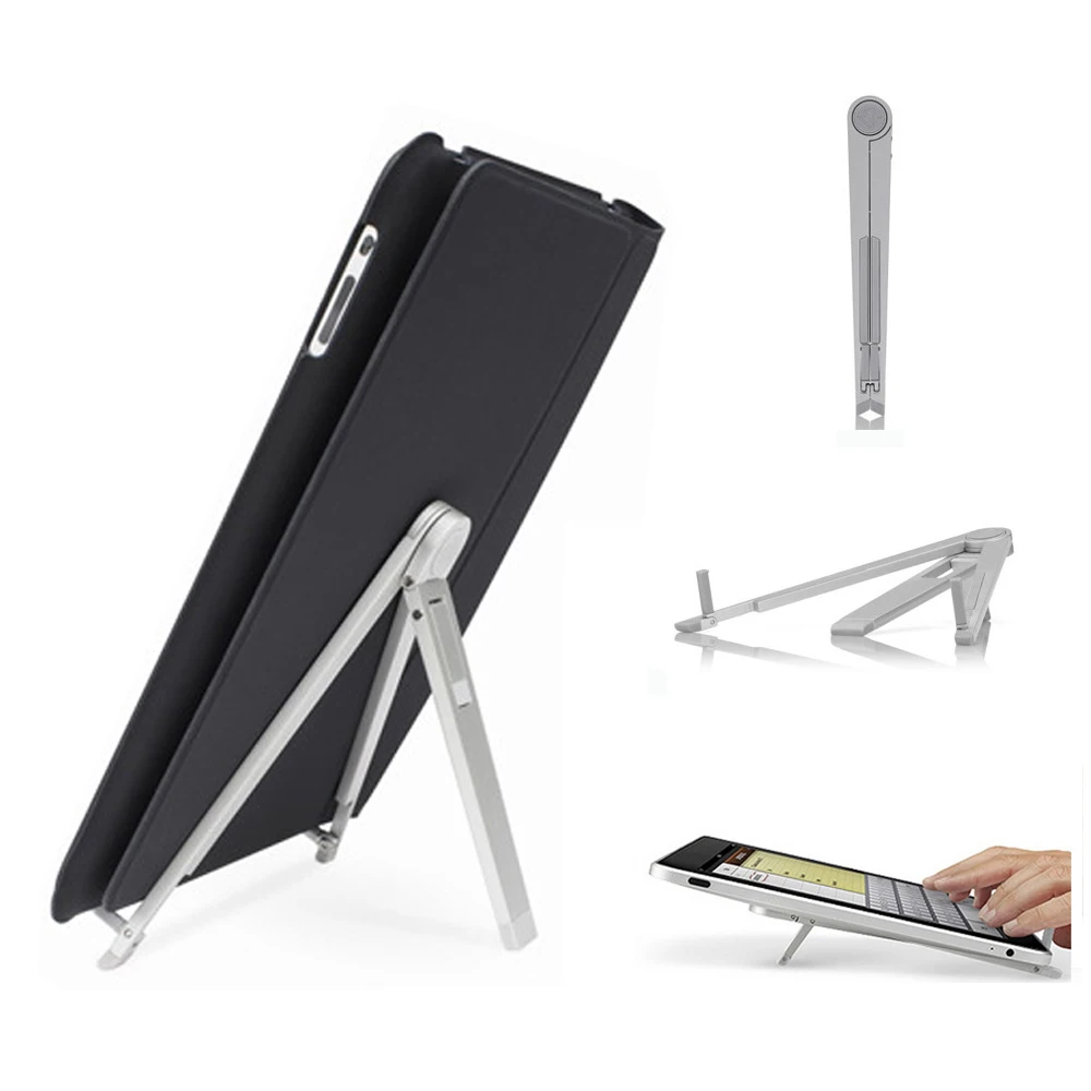 GOOYIYO Universal Foldable Tablet Stand Zinc Alloy Triangle Desk Holder