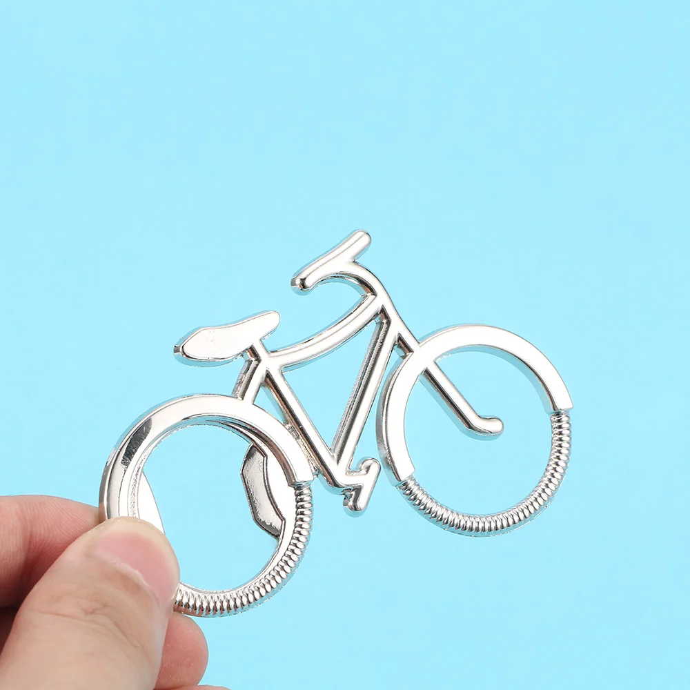 

1PCS Cute Bike Metal Beer Bottle Opener for Bike Lover Biker Creative Gift for Cycling Party Anniversary Wedding Gifts Silver