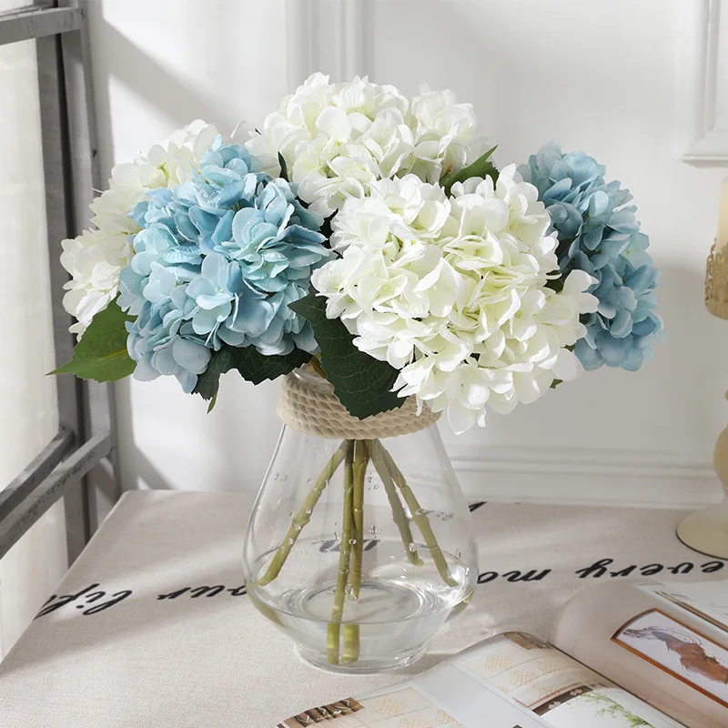 1pc Artificial flowers cheap Silk hydrangea Bride bouquet wedding home