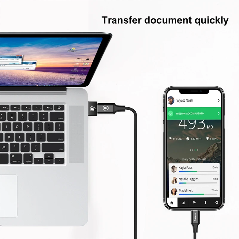 Baseus USB штекер для type C Женский адаптер USB C OTG Coverter для samsung S9 Plus Macbook Xiaomi Mi max 3 usb type-C кабель адаптер