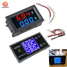 Mini Digital Voltmeter Ammeter DC 100V 10A Volt Meter Voltage Current Wattage Amp Volt Panel Power Meter Gauge Dual LED Display vat 4300 dc 0 01 400v 0 1 300a multifunctional wireless digital bi directional voltage current power meter voltmeter vat 4300