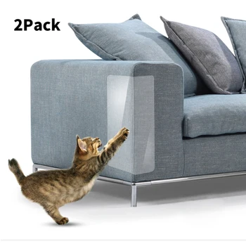 

Urijk 2pcs Pet Guard Cat Scratching Adhesive Corner Guard Cat Scratchers Furniture Couch Protector PVC Anti Scratch