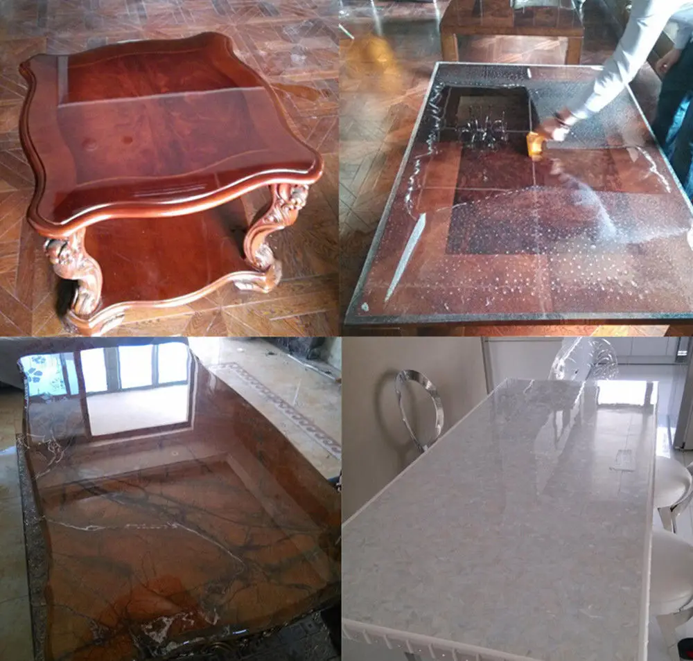 

Transparent Furniture PET tablecloth Paint Protective Film Dinning table/Office Table Paint Protection 152cmx200cm