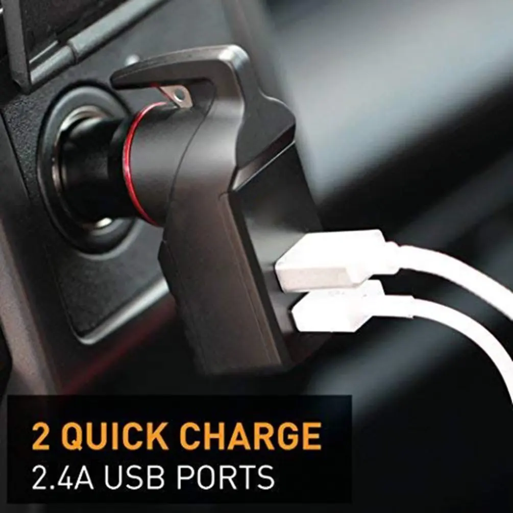 

Car USB Charger Window Breaker Seat Belt Cutter Emergency Escape Tool Escape Tool Window Breaker