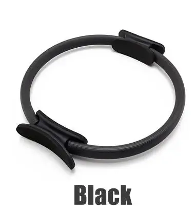 Качественное кольцо для йоги пилатеса волшебное обертывание для похудения Бодибилдинг тренировка сверхмощный PP+ NBR материал йога круг 5 цветов - Цвет: Черный