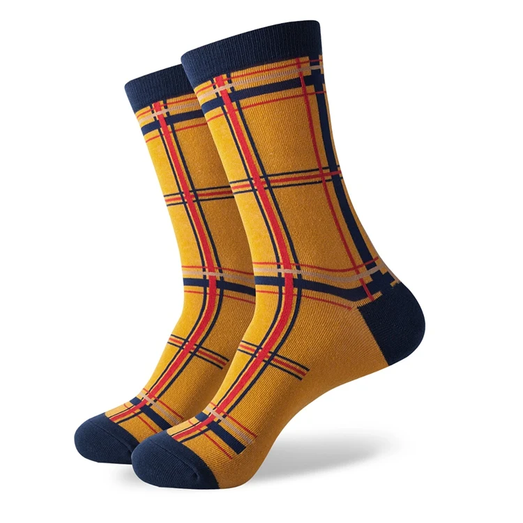 Смешные мужские хлопковые носки, свадебные носки, брендовые носки, размер США(7,5-12 - Цвет: 461