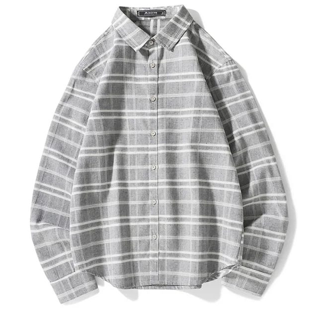 loose check shirt