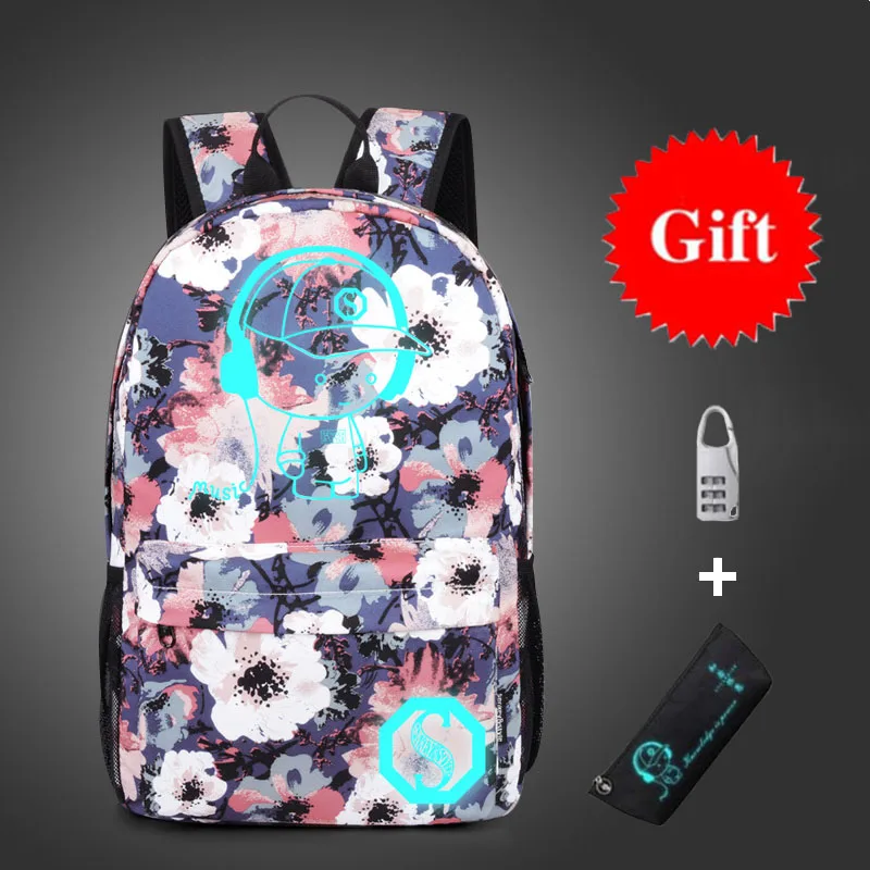 Антикражные сумки, ночник, детский школьный рюкзак, чехол-карандаш, аниме светящиеся школьные сумки для мальчиков и девочек, школьная сумка
