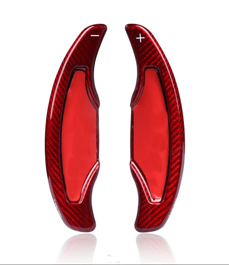 Fashion Accessory Carbon Fiber Steering Wheel Paddle Extension Shifter Cover Trim For Cadillac ATS 2013-2018 ATS-V CT6 CTS CTS-V