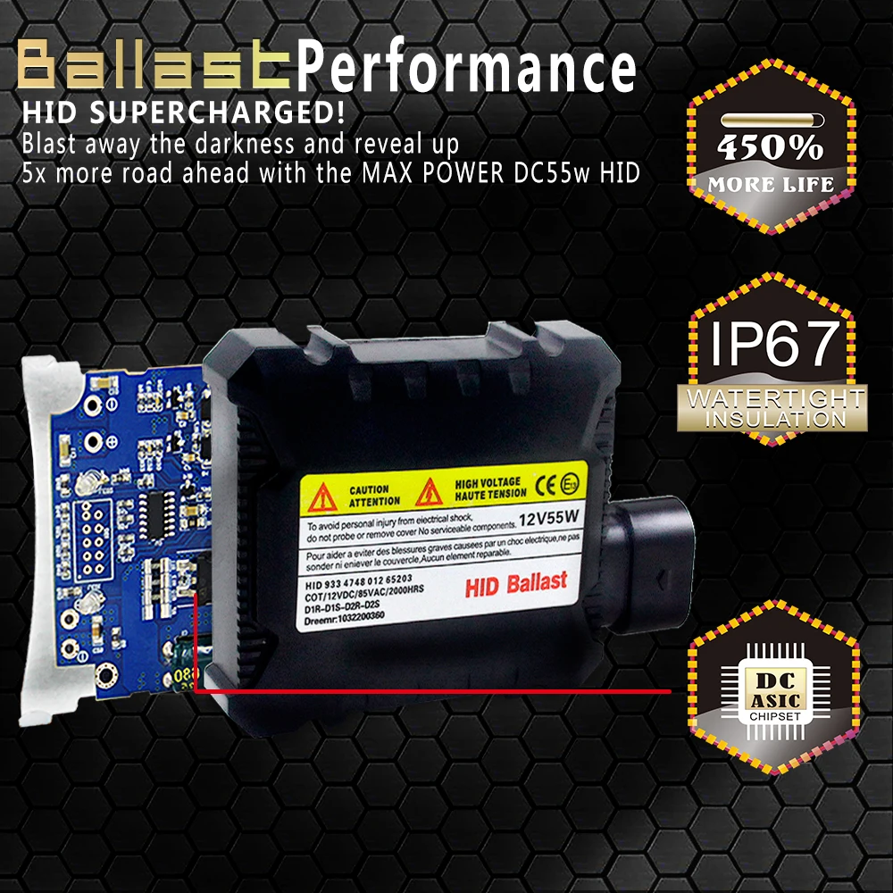 Luz de Nevoeiro Kit de Lâmpadas de Cabeça Jgaut Xenon H13 12 v 110 w Automóvel hi - lo Feixe 3000 k -12000 Frente Lâmpada Automóveis Car Hid dc 6 JGAUT Car HID Xenon DC H13 12