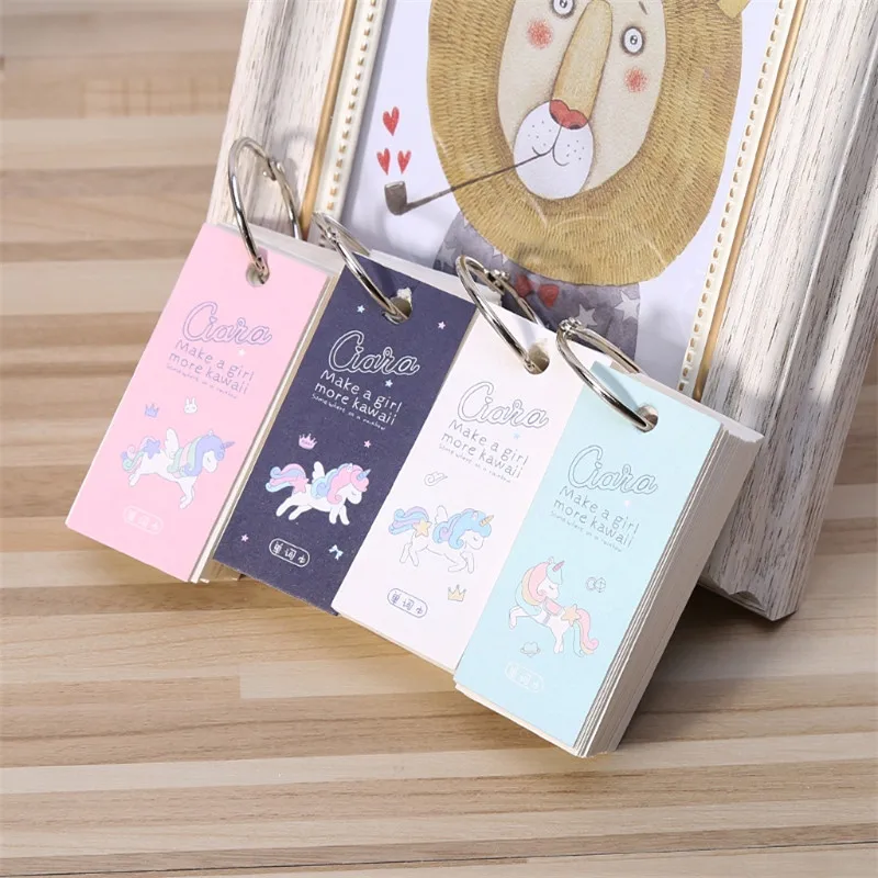 

Kawaii Memo Pad 110 Sheets Lovely Mini Notebook School Supply Vocabulary Writing Reciting Book for Kids School Stationery