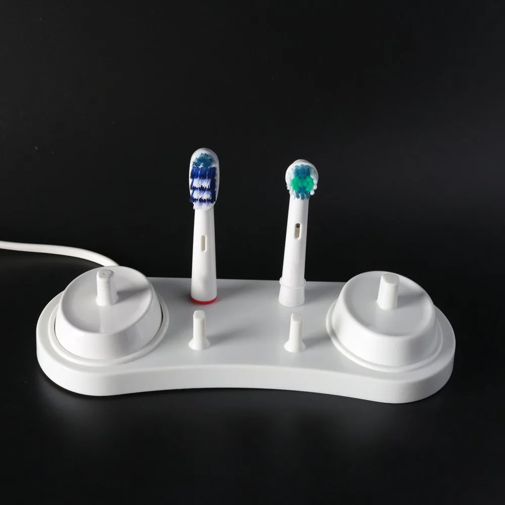 Держатель для электрической зубной щетки белый 2 зубной щетки подставка База поддержка держатель 4 зубные щетки головки база с 1 зарядное отверстие