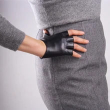 Весенние женские перчатки из натуральной кожи, женские перчатки для вождения без подкладки, перчатки из козьей кожи без пальцев, перчатки для тренажерного зала, фитнеса, TB12