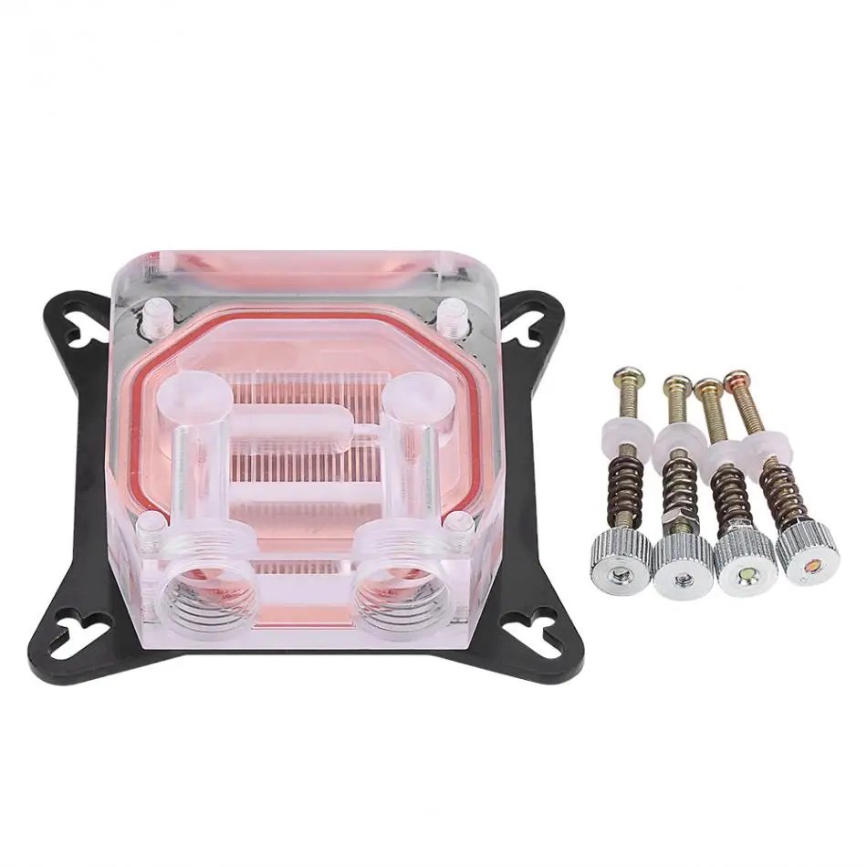 

Computer GPU Water Cooler Cooling Block Copper Base POM Cover with Waterway