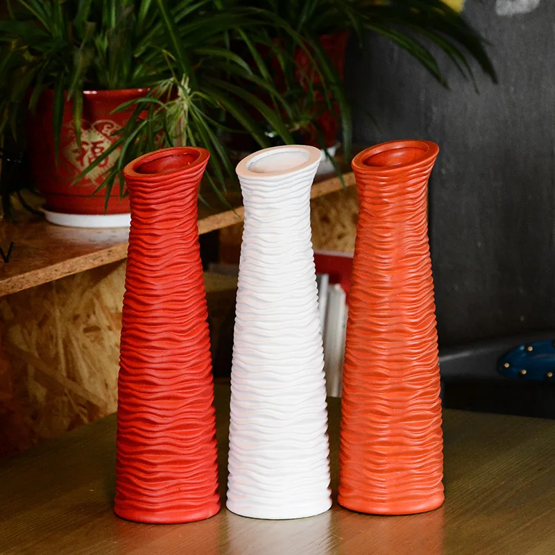 

Home Decoration Vases For Decoration Craft Flower Water Plant Vases Ceramic Tabletop Flower Vases Living Room Wedding Decoration