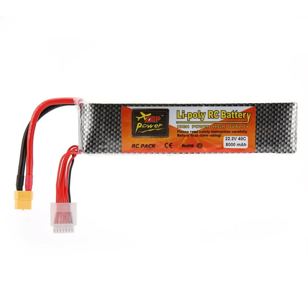 ZOP الطاقة 22.2 V 8000 mAh 6 S 1 P يبو بطارية 40C XT60 التوصيل قابلة للشحن ل RC سباق Drone quadcopter هليكوبتر سيارة عارض قوارب ZOP الطاقة 22.2 V 8000 mAh 6 S 1 P يبو بطارية 40C XT60 التوصيل قابلة للشحن ل RC سباق Drone quadcopter هليكوبتر سيارة عارض قوارب