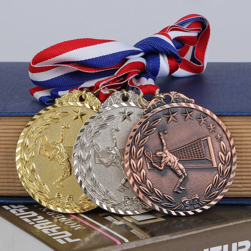 

The Tennis Match Medal Gold Silver Bronze Medal Souvenir Tennis Fans Zinc Alloy Official Tennis Grand Slam Sport Match Adward