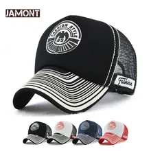 JAMONT, модная сетчатая Кепка, летняя бейсболка для мужчин и женщин, бейсбольная кепка s Gorras с принтом, дышащая Кепка с козырьком от солнца