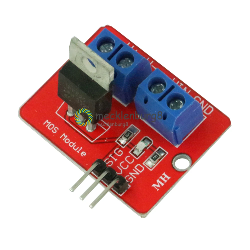 Топ Mosfet IRF520 модуль с кнопками 3 в 5 для Arduino MCU ARM Raspberry Pi MOS PWM затемняющий