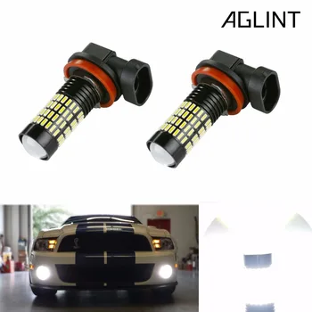 

AGLINT 2PCS H11 H8 H10 9005 9006 5202 PSX24W LED Car Fog Bulbs 4014 SMD 102 CChips Daytime Running Light DRL White 12V 24V 6000K