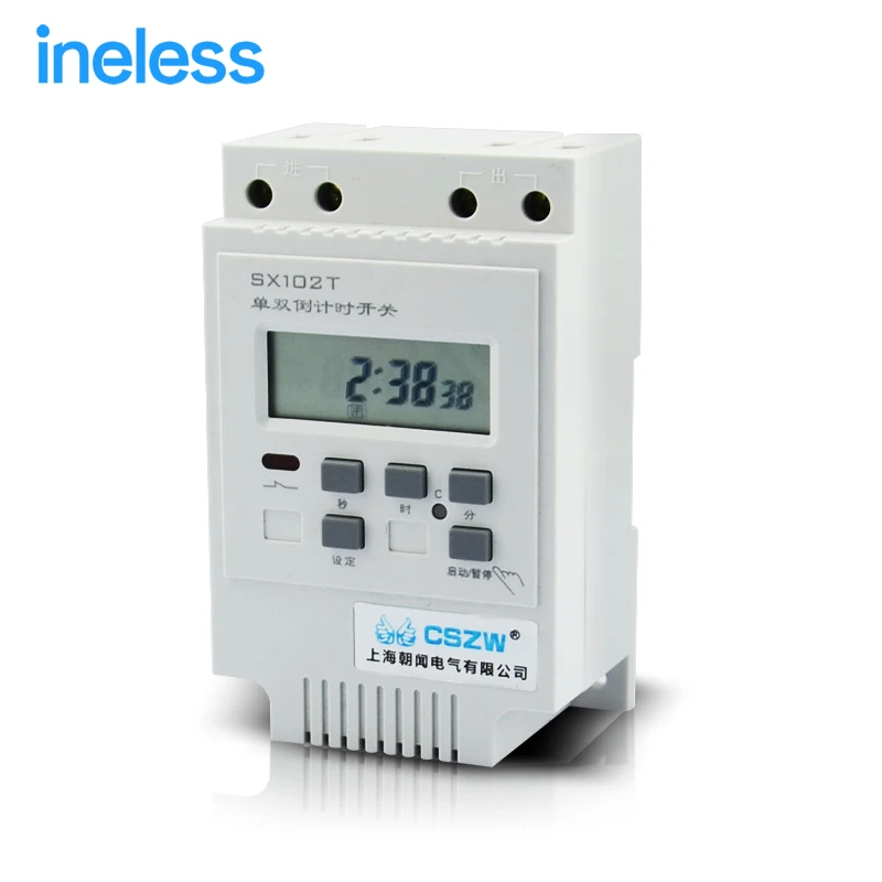 

SX102T 220V Single and double cycle countdown timer microcomputer time control switch time controller delay switch