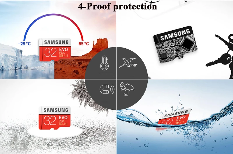 Карта памяти SAMSUNG EVO Plus 128 Гб 64 Гб U3 SDXC Micro Sd карта 32 Гб U1 SDHC Class 10 Microsd UHS-I TF карты до 95 МБ-100 МБ/с