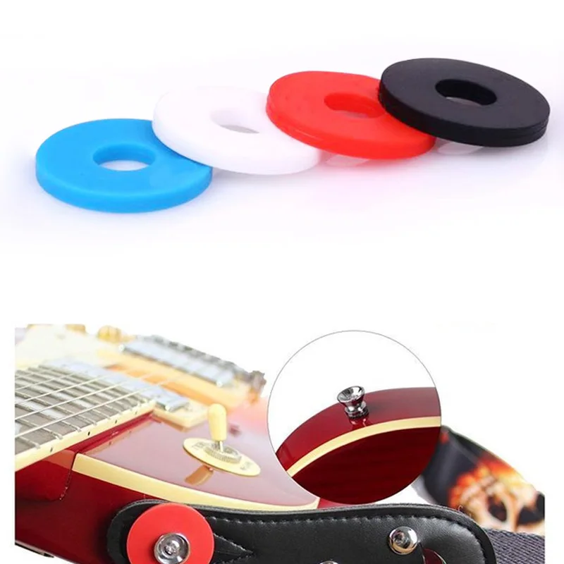 Guitar Strap Block Rubber Safety Lock Washer Acoustic Electric Guitar