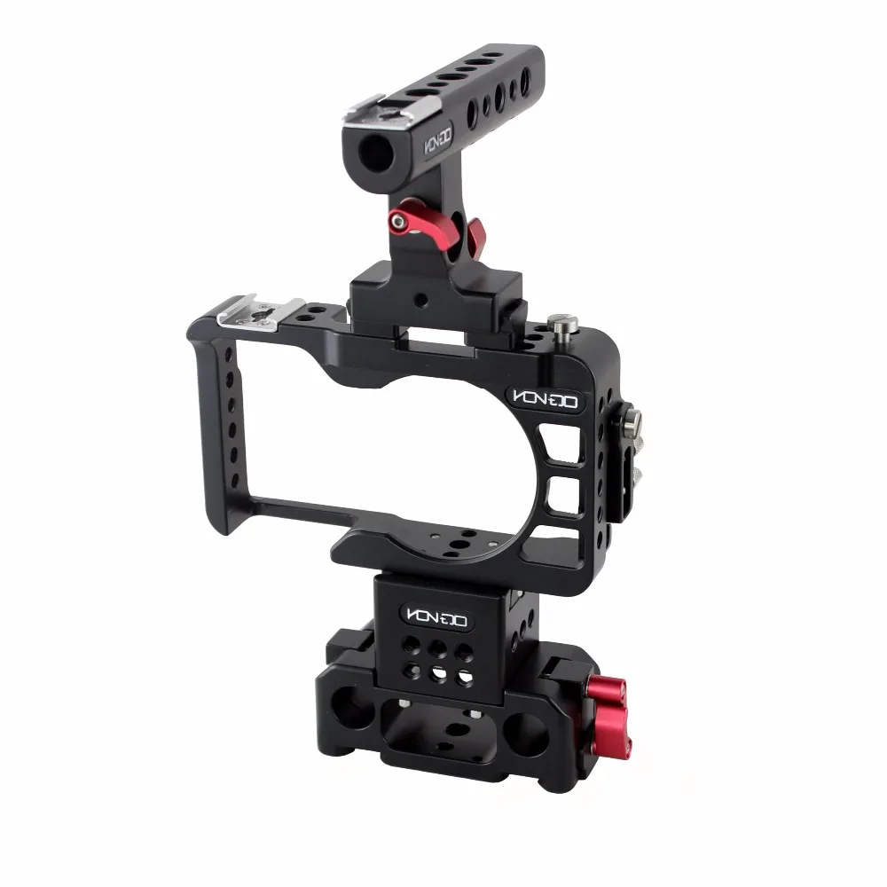 HONTOO 15mm A6300 A6500 DSLR Rig Kit Baseplate Cage Quick Release top handle for SONY camera Tilta Movcam | Электроника