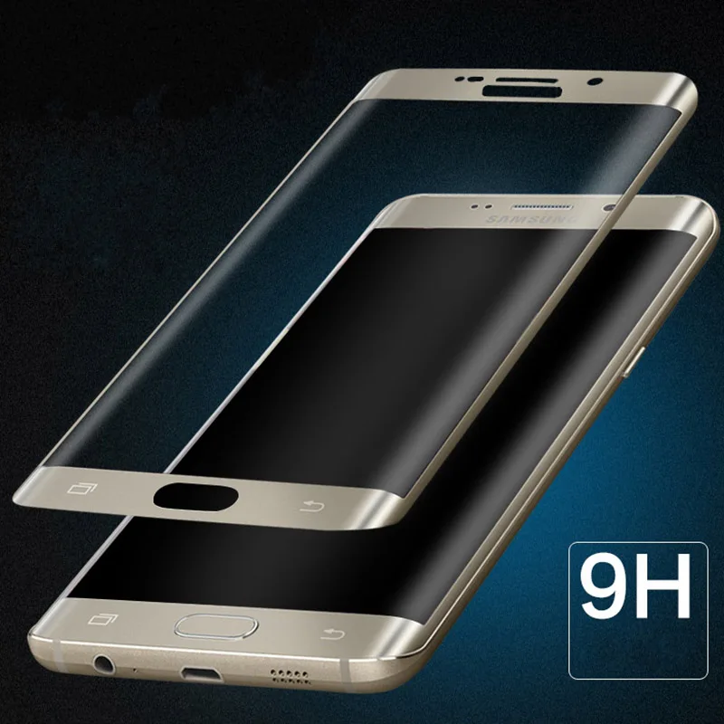

6D Full Cover Tempered Glass for Samsung Galaxy S6 S7 EDGE S8 S9 plus Colorful Coverage Screen Protector Toughened Glass Film