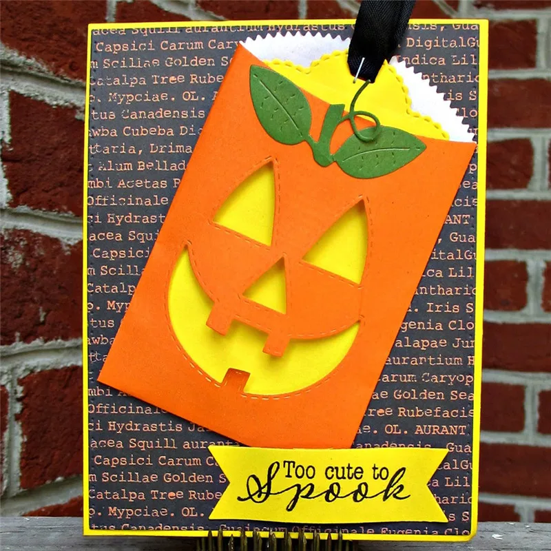 GJCrafts Хэллоуин лицо острые металлические режущие штампы изготовление