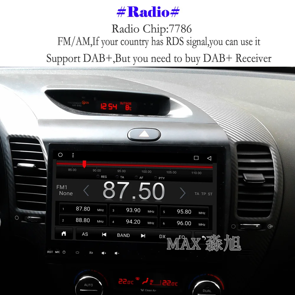 Discount MAX Android 8.1.0 Car DVD Player for KIA CERATO K3 FORTE Left Driving Radio RDS Bluetooth 4G WiFi SWC GPS Navigation Free map 5