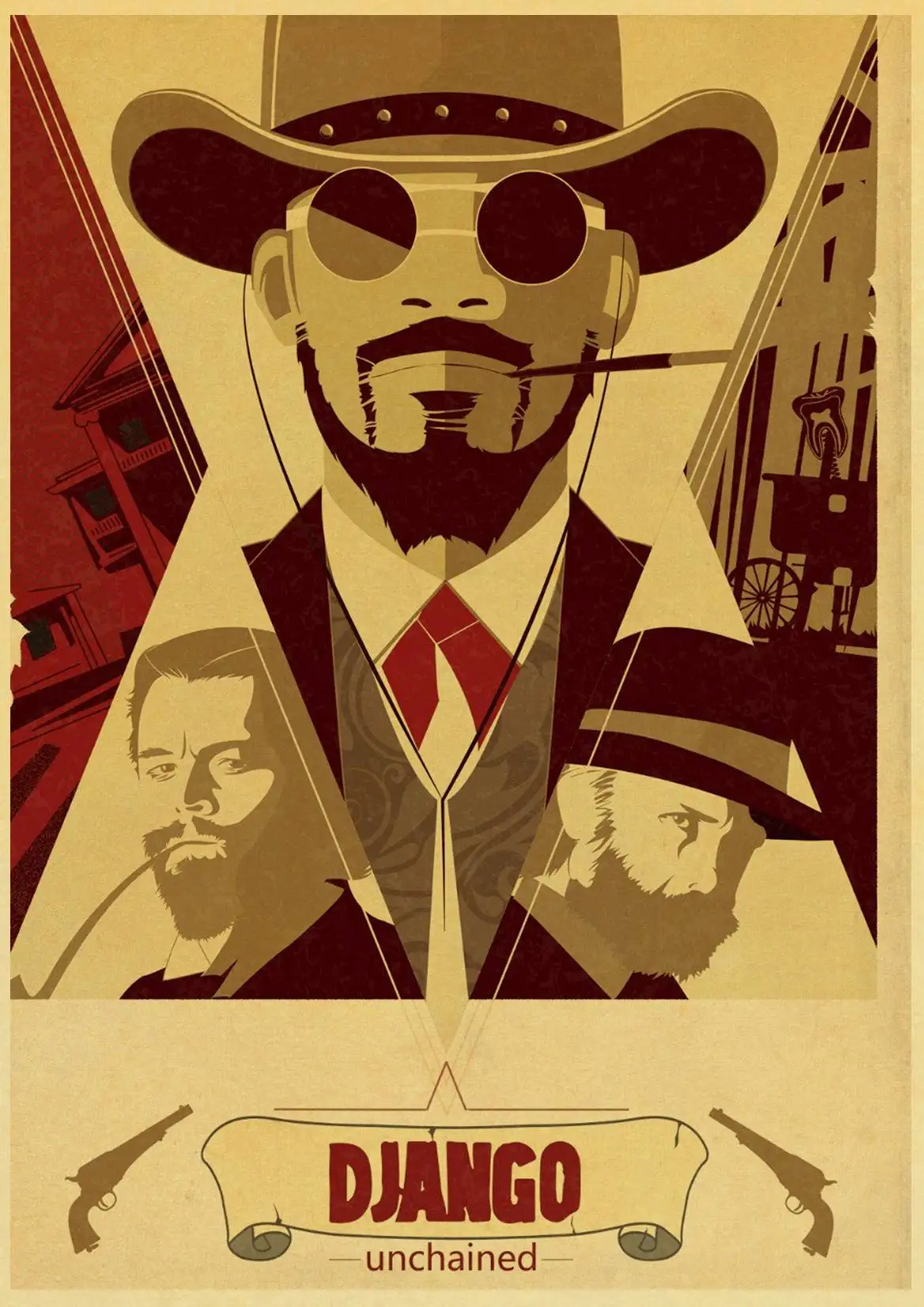 Классический фильм Квентин Тарантино пленка Django развязанный фотопостер