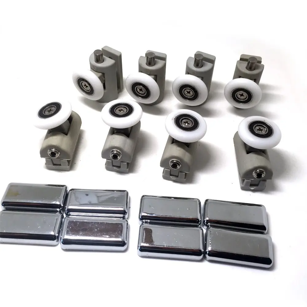 Set of 8 Single Shower Door Rollers / Runners / Wheels / Pulleys wheel