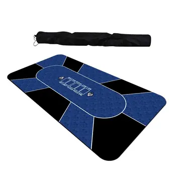 

Poker Mat Table Cloth Rubber Gaming Blue 1.8*0.9m