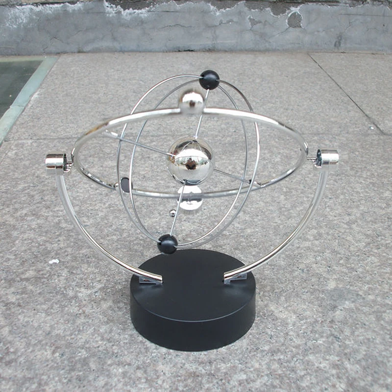  1Piece Kinetic Art  Mobile Milky Way Gizmos Perpetual Motion Spherical Pendulum Revolving Desk Orbi