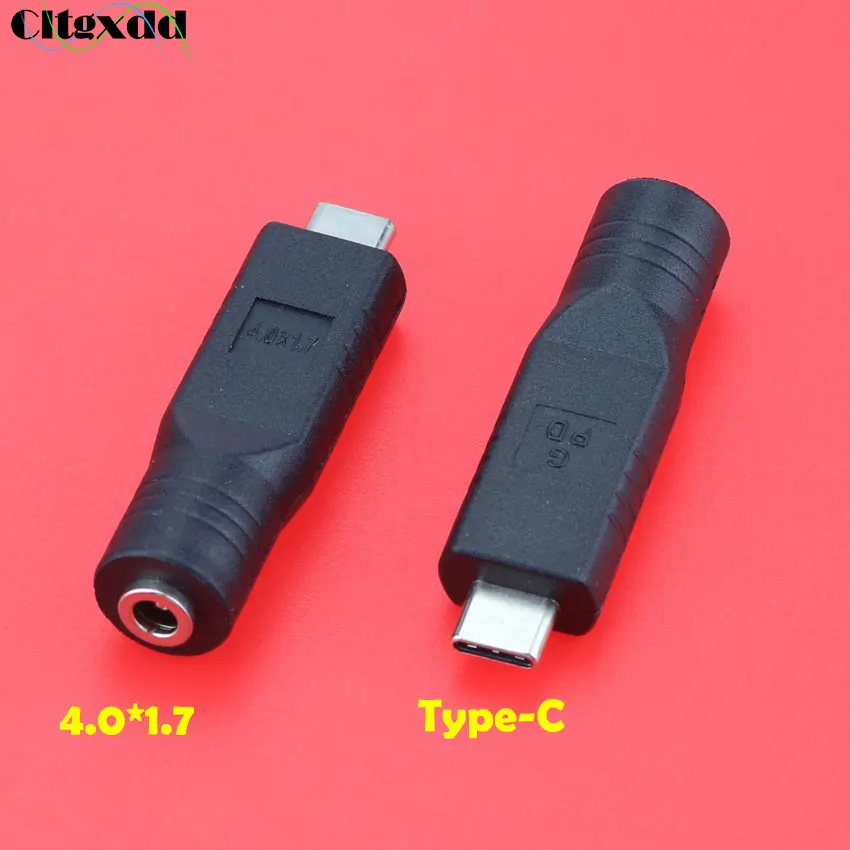 1 шт. USB 3,1 Тип C USB-C гнездовой к DC 4,0*1,7 мм/3,0*1,0/7,4*0,6 5,5*2,5 Мужской разъем адаптера питания 5,5x2,1 type-C - Цвет: 4.0mm x 1.7mm