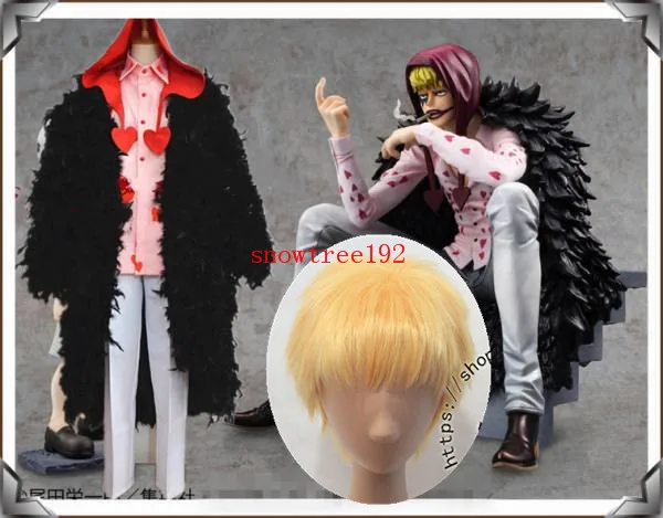 High Quality One Piece Donquixote Rosinante Corazon Cosplay Costume Includes Wig Aliexpress