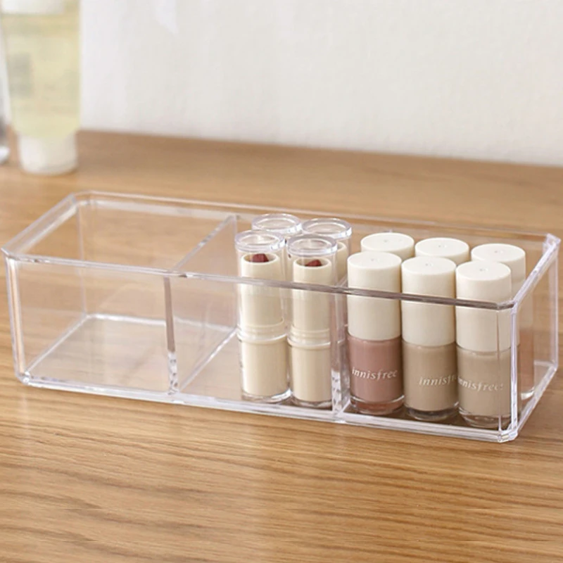 Portable Transparent Makeup Organizer Storage Box Acrylic Make Up Organizer Cosmetic Organizer Makeup Storage Drawers Organizer