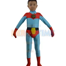 Дети капитан планета костюм спандекс ребенка Хеллоуин костюм супергерой костюмы самый популярный зентай костюм