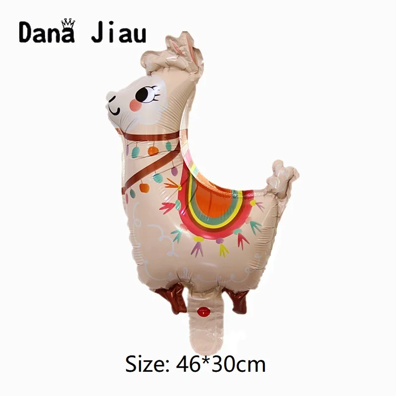 

MINI Lovely Alpacas Foil Balloons Baby Shower Childrens Birthday Zoo Animal Theme Party Decoration Kids Toy Holiday Ball