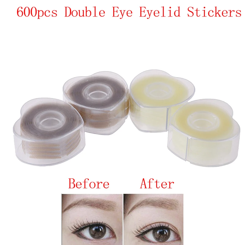 1 Roll=600pcs Eyelid Tape Sticker Invisible Eyelid Paste Transparent Double Eye Tapes Natural Eye Tape Makeup Tools S/L