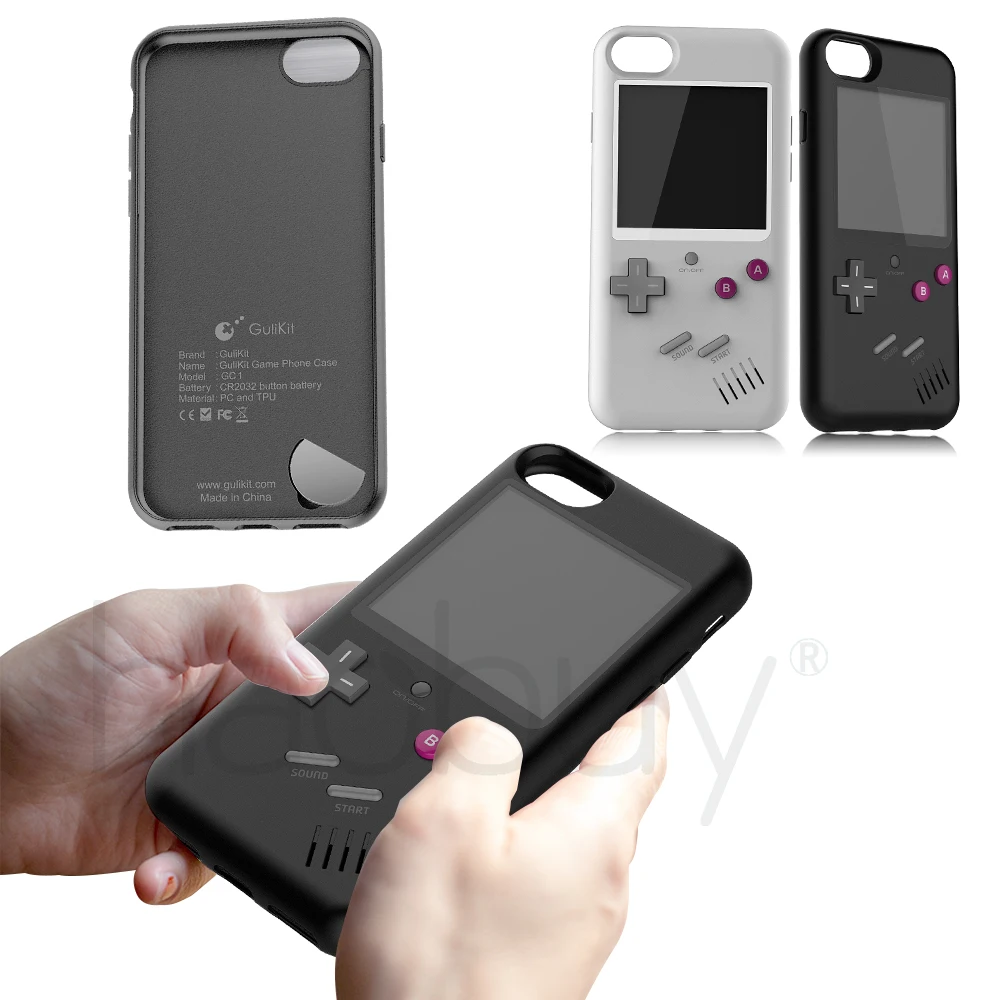 Gameboy тетрис телефона Чехлы для iPhone 6 6s 7 8 плюс играть Blokus игровой консоли Защитная