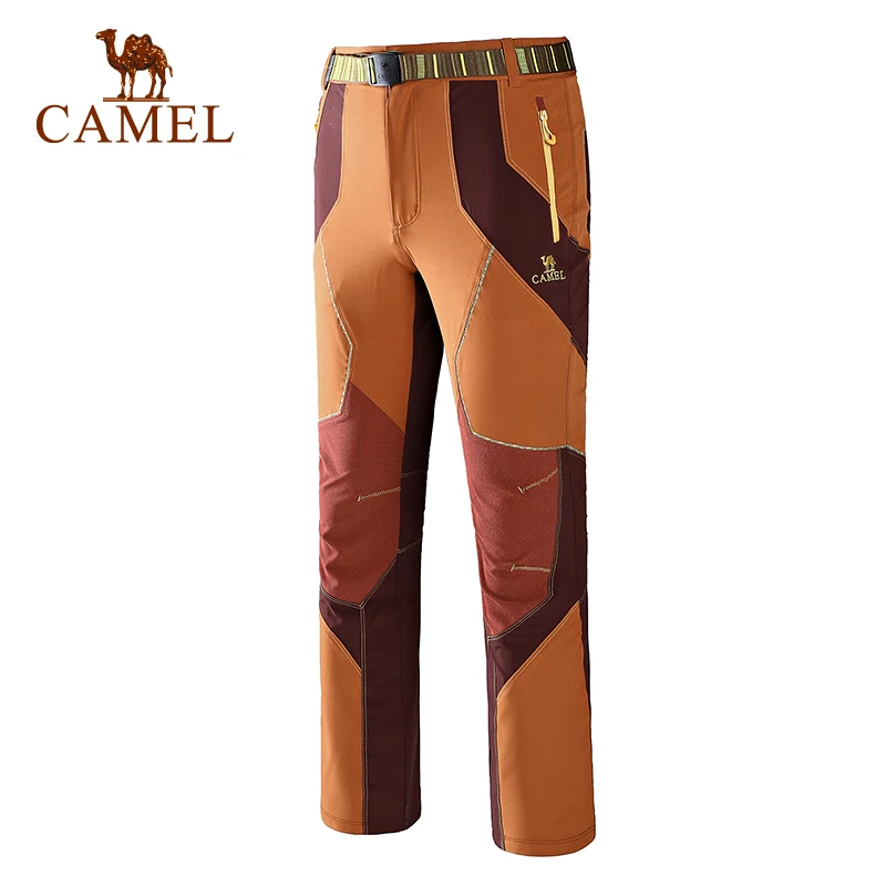 Camello pantalones al aire libre de los hombres a prueba de agua caliente de senderismo Trekking pantalones de escalada de deporte Softshell Mujer Pantalones A6S2Z8106